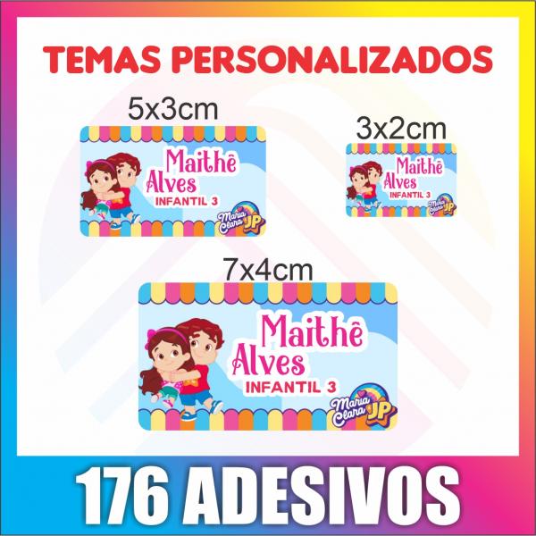 176 ETIQUETAS ESCOLARES